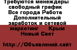 Требуются менеждеры, свободный график - Все города Работа » Дополнительный заработок и сетевой маркетинг   . Крым,Новый Свет